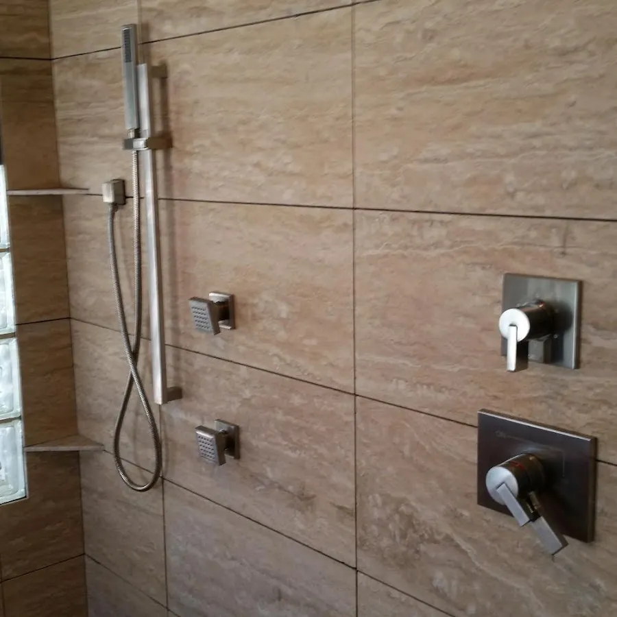 Shower fixture installation for Water Heater Replacement in Brecknock